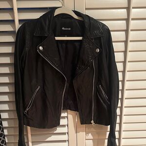 Madewell Classic Black Leather Jacket